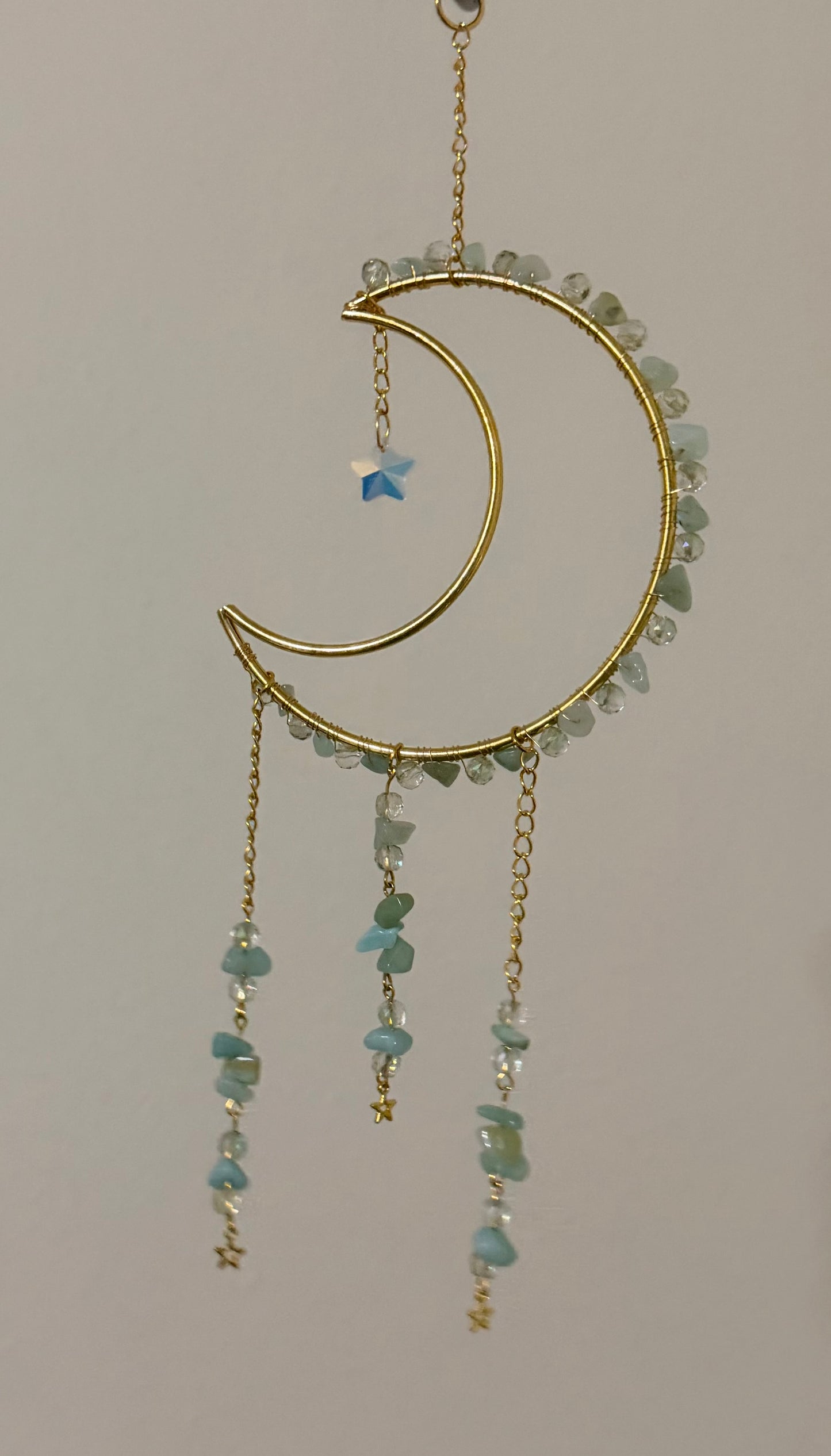 Gemstone Moon Suncatcher