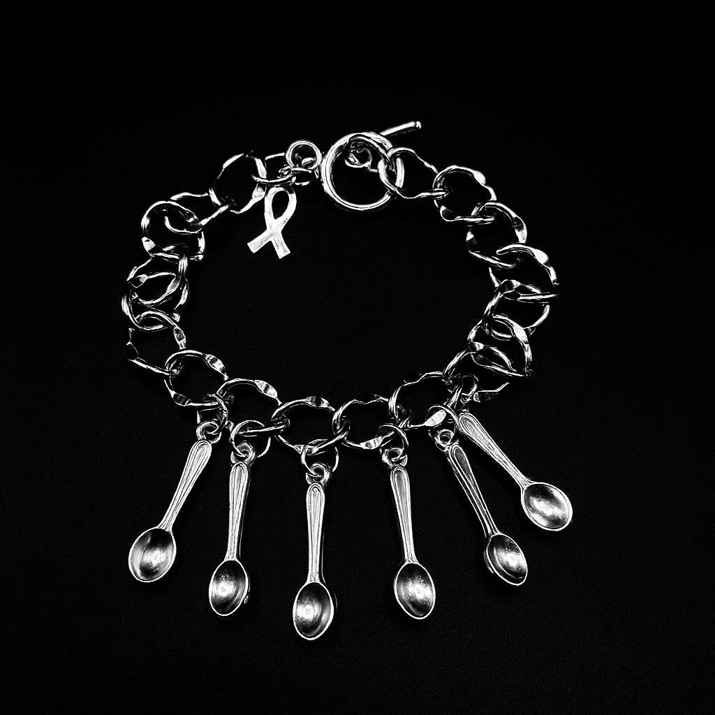 Silver Spoonie Charm Bracelet