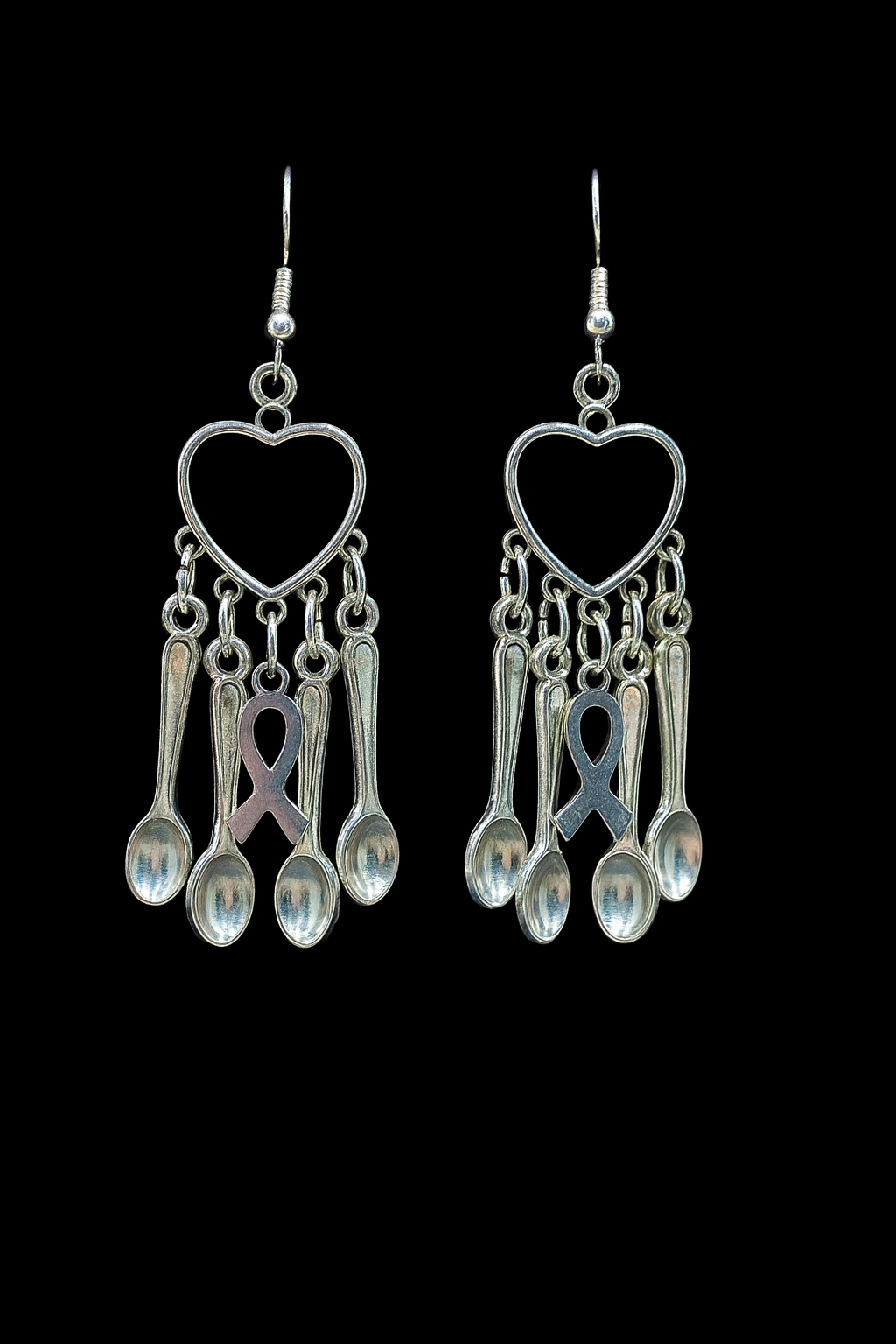 Heart of Courage Spoonie Earrings