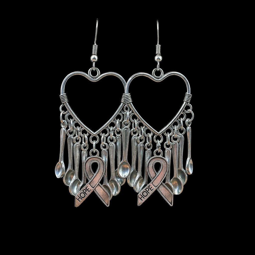 Hopeful Heart Spoonie Earrings