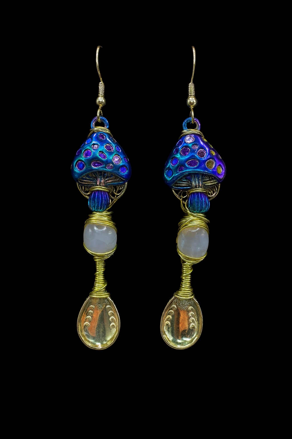 Golden Enchantment Spoonie Earrings