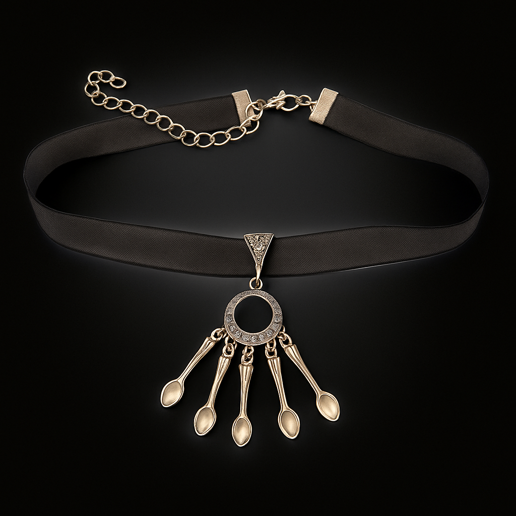 Black Spoonie Choker Necklace