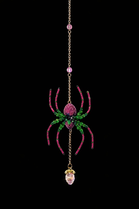 Strawberry Spider Suncatcher