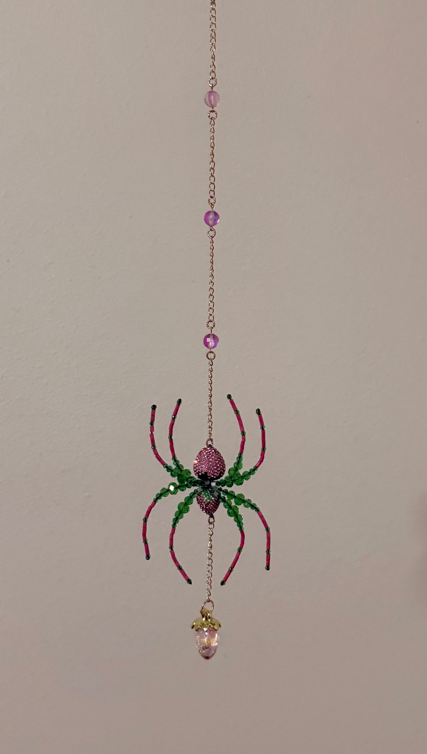 Strawberry Spider Suncatcher