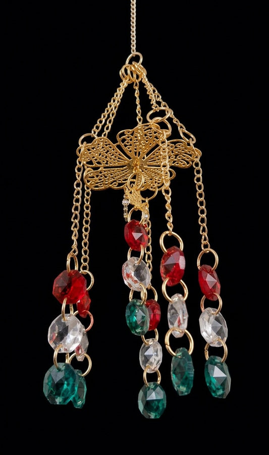 Festive Flower Chandelier Suncatcher