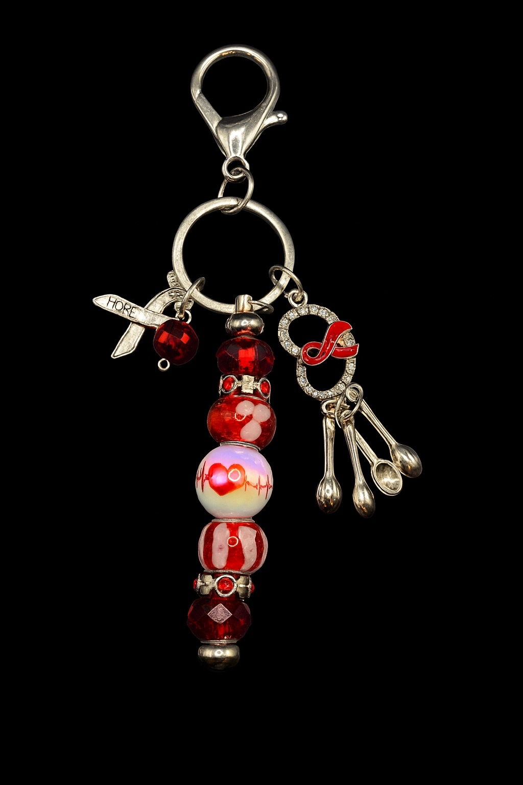 Red Spoon Keychain