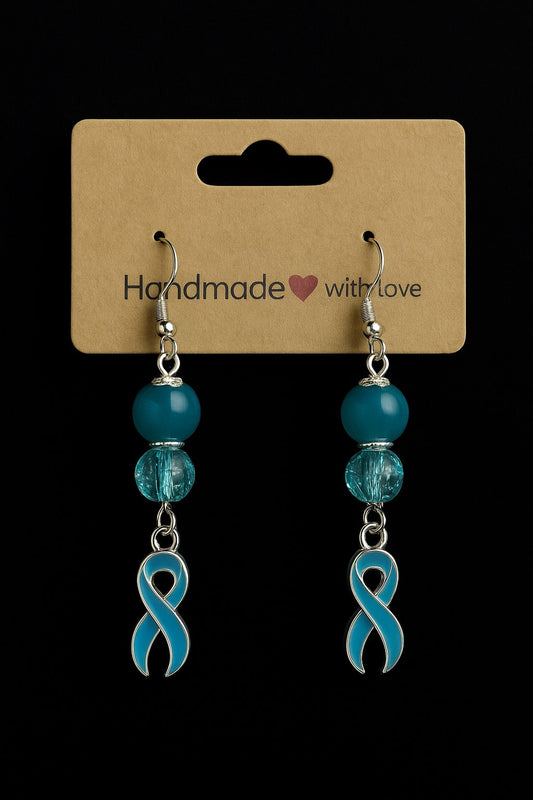 Teal Awareness Earrings