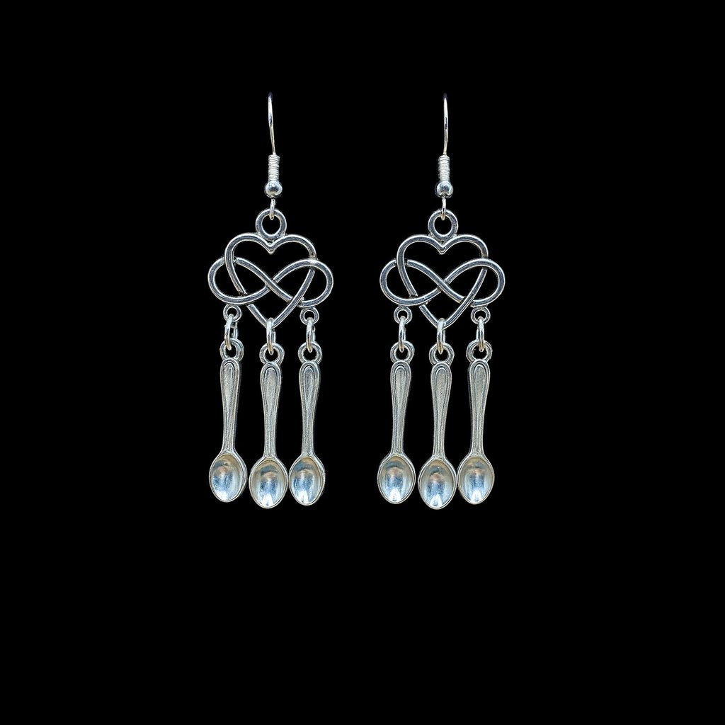 Infinite Heart Spoonie Earrings