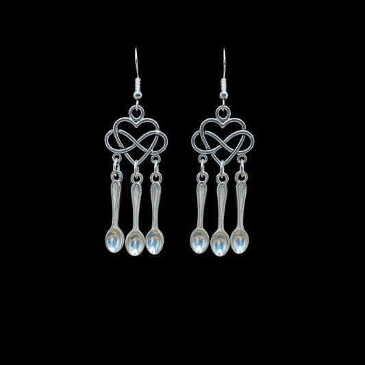 Infinite Heart Spoonie Earrings