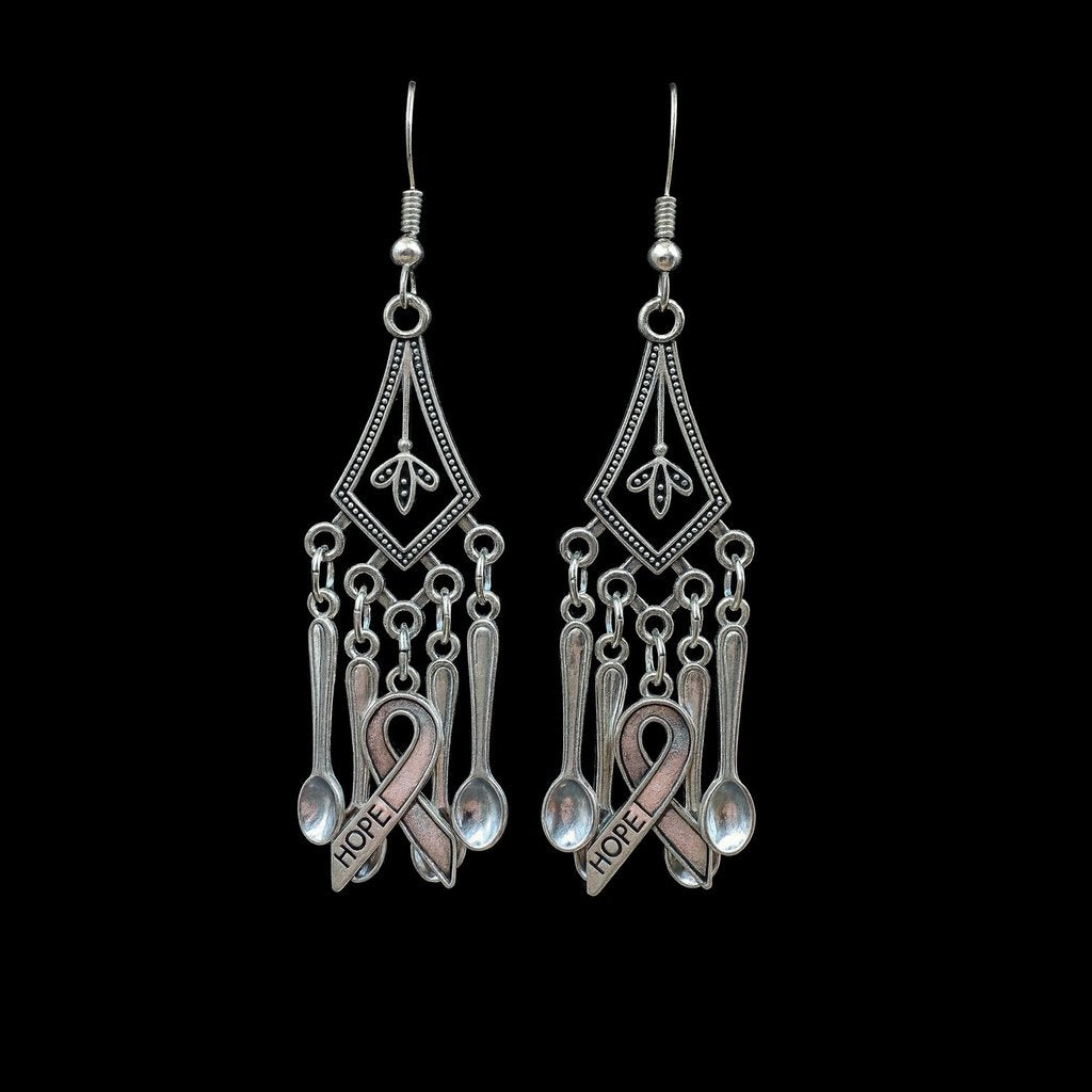 Diamond of Hope Spoonie Earrings