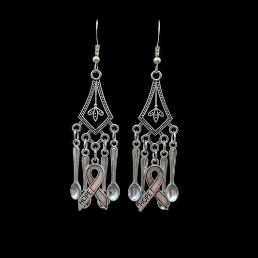 Diamond of Hope Spoonie Earrings