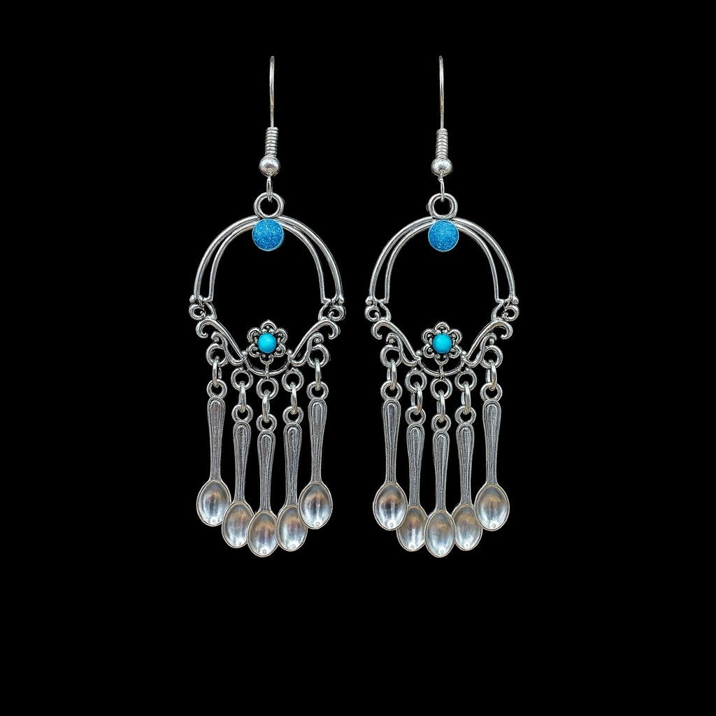 Teal for Real Spoonie Earrings