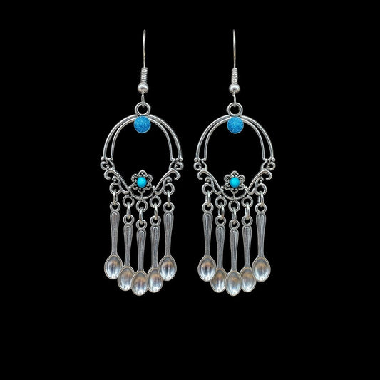 Teal for Real Spoonie Earrings