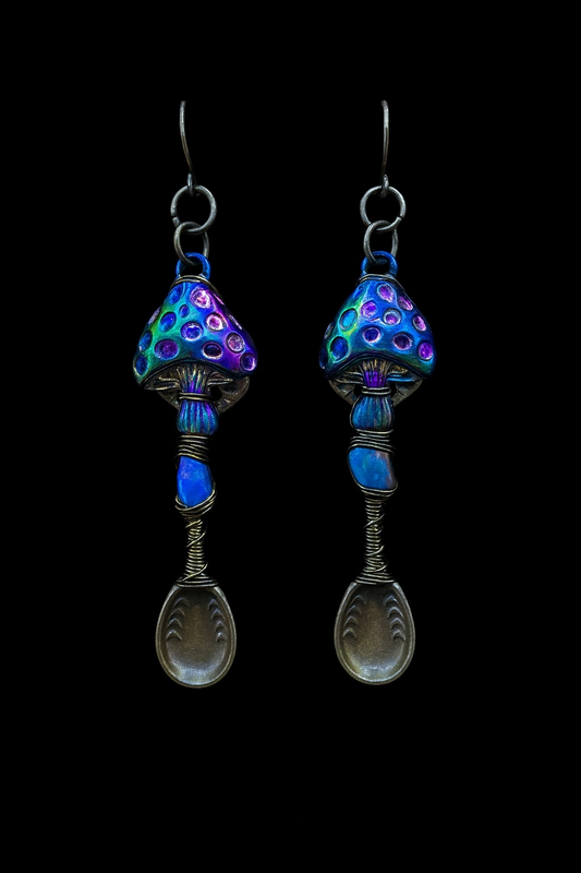 Bronzed Enchantment. Spoonie Earrings