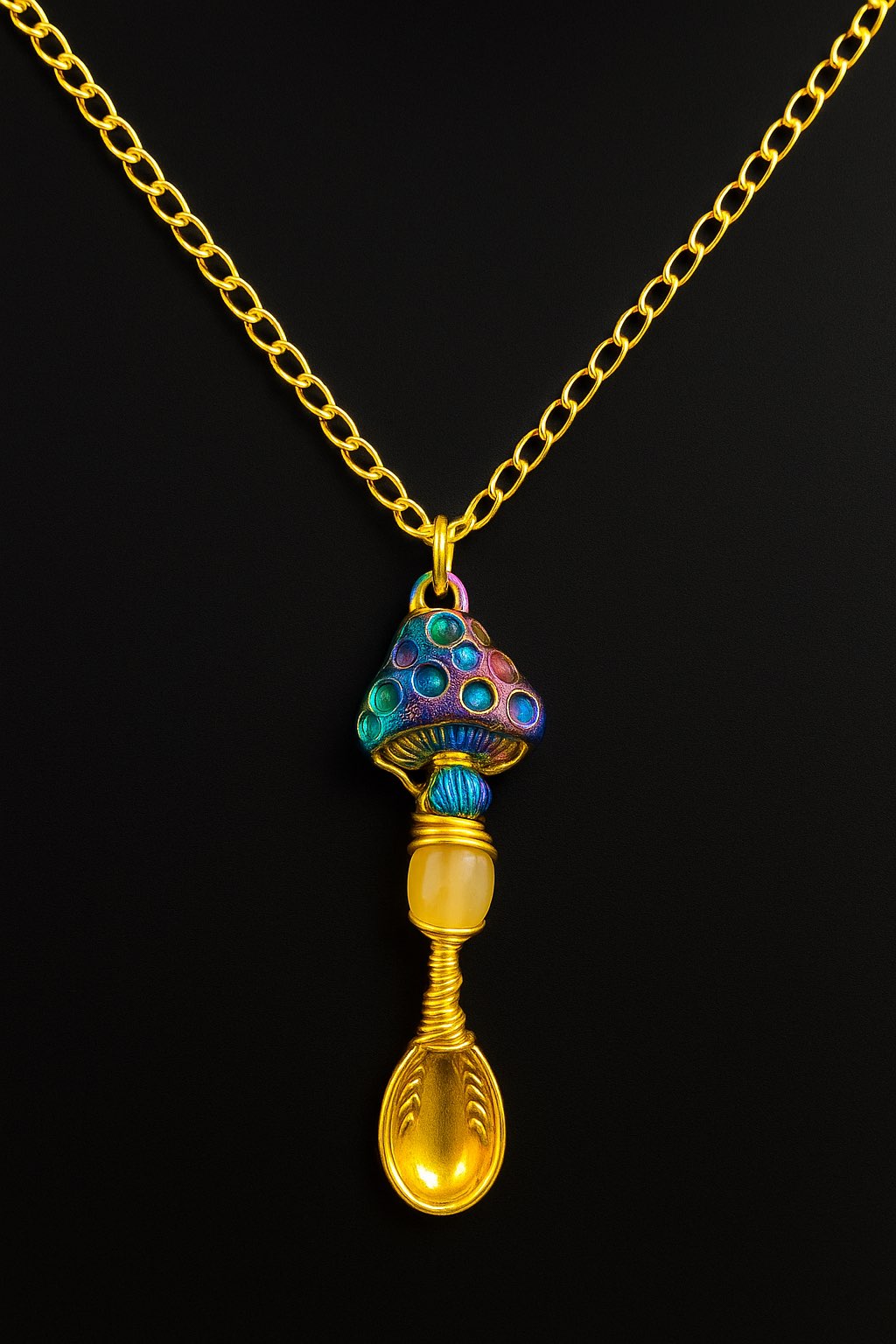 Golden Enchantment Spoonie Necklace