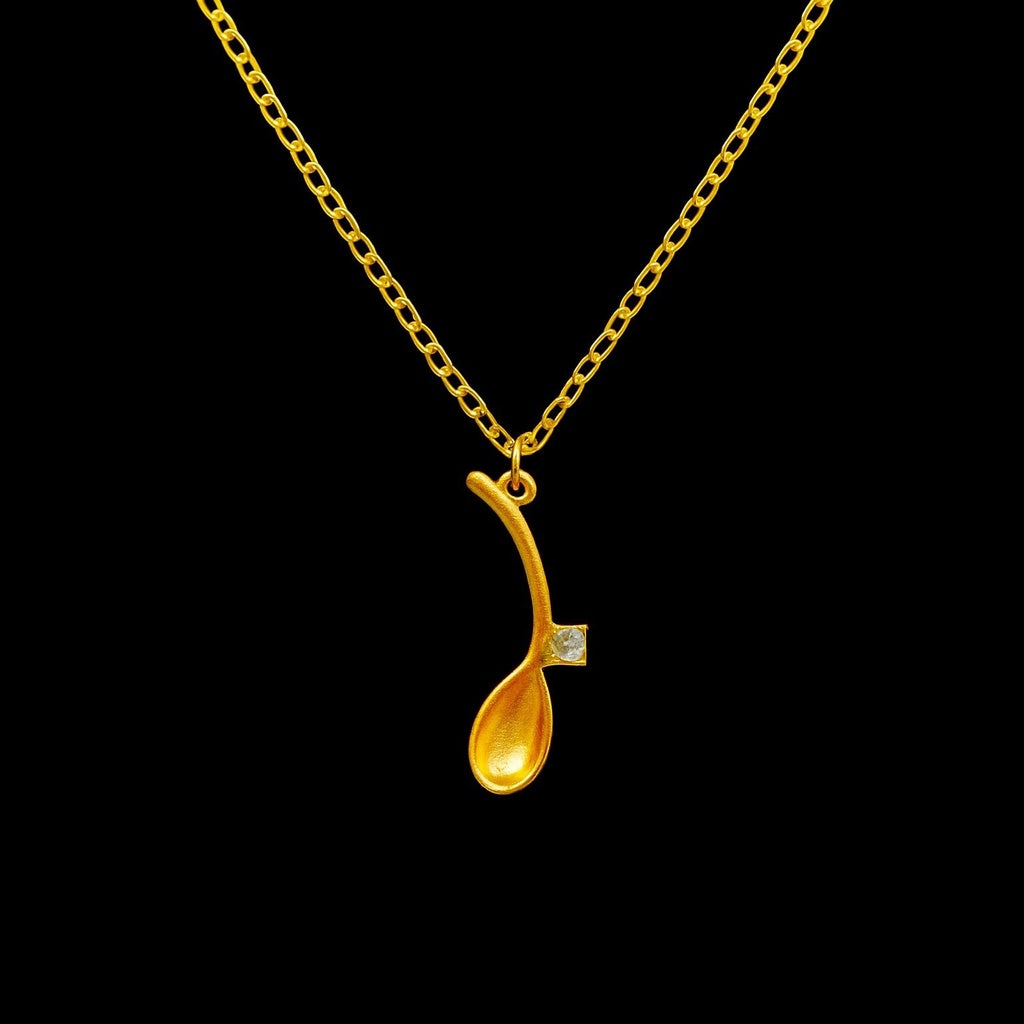 Simple Gold Spoonie Necklace